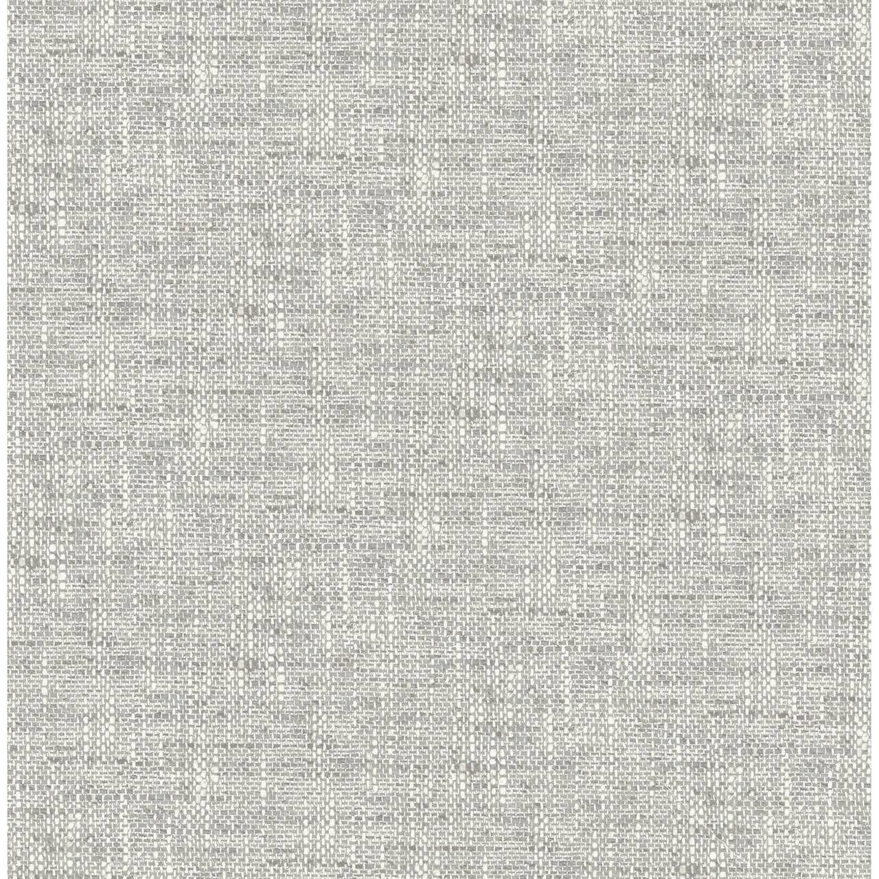 NuWallpaper Gray Poplin Texture Peel & Stick Wallpaper